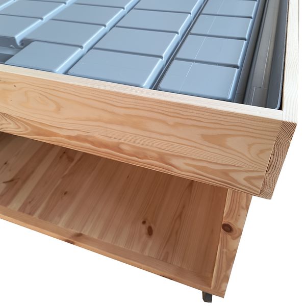 Wood podium with water tray